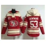 Nike San Francisco 49ers #53 NaVorro Bowman Red Sawyer Hooded Sweatshirt NFL Hoodie