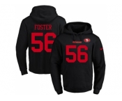 Nike San Francisco 49ers #56 Reuben Foster Black Name & Number Pullover NFL Hoodie