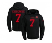 Nike San Francisco 49ers #7 Colin Kaepernick Black Name & Number Pullover NFL Hoodie
