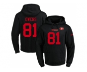 Nike San Francisco 49ers #81 Terrell Owens Black Name & Number Pullover NFL Hoodie