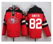 Nike San Francisco 49ers #82 Torrey Smith Red Player Pullover Hoodie