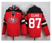 Nike San Francisco 49ers #87 Dwight Clark Red Player Pullover Hoodie