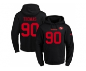Nike San Francisco 49ers #90 Solomon Thomas Black Name & Number Pullover NFL Hoodie
