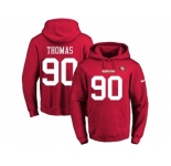 Nike San Francisco 49ers #90 Solomon Thomas Red Name & Number Pullover NFL Hoodie
