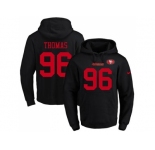 Nike San Francisco 49ers #96 Solomon Thomas Black Name & Number Pullover NFL Hoodie