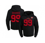 Nike San Francisco 49ers #99 DeForest Buckner Black Name & Number Pullover NFL Hoodie