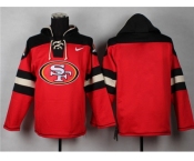 Nike san francisco 49ers blank red jerseys[pullover hooded sweatshirt]
