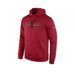 San Francisco 49ers Nike Red KO Speed Wordmark Performance Hoodie