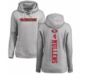 NFL Women's Nike San Francisco 49ers #4 Nick Mullens Ash Backer Pullover Hoodie
