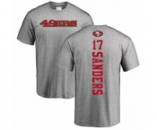 Football San Francisco 49ers #17 Emmanuel Sanders Ash Backer T-Shirt
