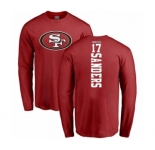 Football San Francisco 49ers #17 Emmanuel Sanders Red Backer Long Sleeve T-Shirt