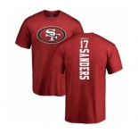 Football San Francisco 49ers #17 Emmanuel Sanders Red Backer T-Shirt