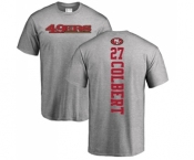Football San Francisco 49ers #27 Adrian Colbert Ash Backer T-Shirt