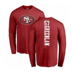 Football San Francisco 49ers #57 Dre Greenlaw Red Backer Long Sleeve T-Shirt