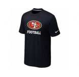Men's San Francisco 49ersFacility T-Shirt Black