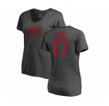 Football Women's San Francisco 49ers #17 Jalen Hurd Ash One Color T-Shirt