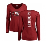 Football Women's San Francisco 49ers #27 Adrian Colbert Red Backer Long Sleeve T-Shirt