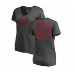 Football Women's San Francisco 49ers #57 Dre Greenlaw Ash One Color T-Shirt