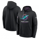 Men's Miami Dolphins Black 2024 Crucial Catch Club Pullover Hoodie