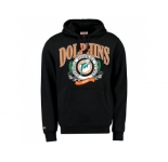 Miami Dolphins Mitchell & Ness Black Fair Catch Pullover Hoodie