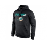 Miami Dolphins Nike Black Kick Off Staff Performance Pullover Hoodie