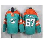 Nike Miami Dolphins #67 Laremy Tunsil Aqua Green Player Pullover NFL Hoodie