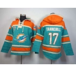 nike nfl jerseys miami dolphins #17 tannehill orange-green[pullover hooded sweatshirt]