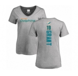 NFL Women's Nike Miami Dolphins #19 Jakeem Grant Ash Backer T-Shirt