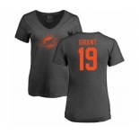 NFL Women's Nike Miami Dolphins #19 Jakeem Grant Ash One Color T-Shirt