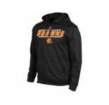 Cleveland Browns Historic Logo Majestic Black Synthetic Hoodie Sweatshirt