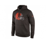 Cleveland Browns Nike Brown Practice Performance Pullover Hoodie