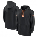 Men's Cleveland Browns Black Performance Pullover Hoodie