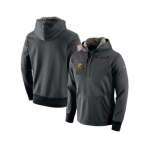 Men's Cleveland Browns Nike Anthracite Salute to Service Player Performance Hoodie