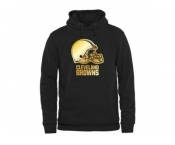 Men's Cleveland Browns Pro Line Black Gold Collection Pullover Hoodie
