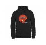 Men's Cleveland Browns Pro Line Black Throwback Logo Pullover Hoodie