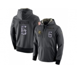 NFL Men's Nike Cleveland Browns #6 Cody Kessler Stitched Black Anthracite Salute to Service Player Performance Hoodie