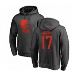 NFL Nike Cleveland Browns #17 Greg Joseph Ash One Color Pullover Hoodie