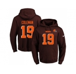 Nike Cleveland Browns #19 Corey Coleman Brown Name & Number Pullover NFL Hoodie
