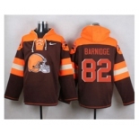 Nike Cleverland Browns #82 Gary Barnidge Brown Player Pullover NFL Hoodie