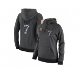 NFL Women's Nike Cleveland Browns #7 DeShone Kizer Stitched Black Anthracite Salute to Service Player Performance Hoodie