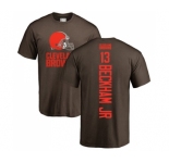 Football Cleveland Browns #13 Odell Beckham Jr. Brown Backer T-Shirt