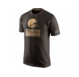 Men's Cleveland Browns Nike Brown Championship Drive Gold Collection Performance T-Shirt