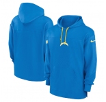 Men's Los Angeles Chargers Blue Performance Pullover Hoodie