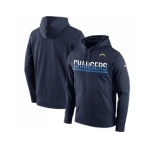 Men's San Diego Chargers Nike Navy Sideline Circuit Pullover Performance Hoodie