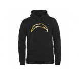 Men's San Diego Chargers Pro Line Black Gold Collection Pullover Hoodie