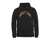 Men's San Diego Chargers Pro Line Black Gold Collection Pullover Hoodie