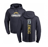 NFL Nike Los Angeles Chargers #23 Rayshawn Jenkins Navy Blue Backer Pullover Hoodie