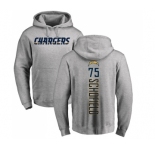 NFL Nike Los Angeles Chargers #75 Michael Schofield Ash Backer Pullover Hoodie