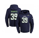 Nike San Diego Chargers #39 Danny Woodhead Navy Blue Name & Number Pullover NFL Hoodie