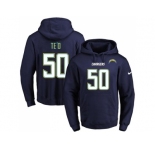 Nike San Diego Chargers #50 Manti Te'o Navy Blue Name & Number Pullover NFL Hoodie